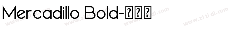 Mercadillo Bold字体转换